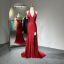 Picture of A-Line Crisscross Back Ruffled Train Satin Wedding Reception