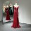 Picture of Mermaid Train Backless Leg Slit Heavy Bead Organza Lady Gown