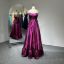 Picture of A-Line Bow Design Scoop Neckline Ruffle Taffeta Maxi Dress