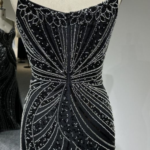 Picture of Mermaid Thin Straps Sweetheart Neck Sequins Beads Mesh Fabric Formal Dress