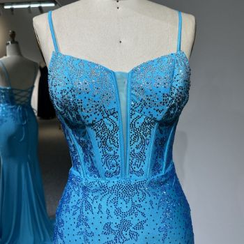 Delicate Spaghetti Straps paired with a structured Sweetheart Corset Top